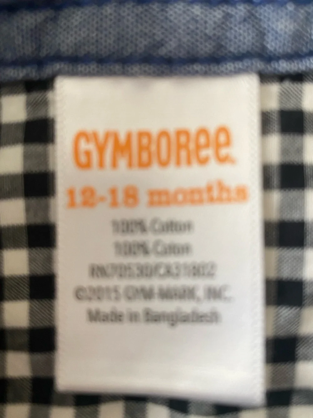 Gymboree classic gingham